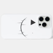 Coques Case-Mate iPhone Cas de téléphone à visage effrayant (Verso (horizontal))