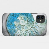 Coques Case-Mate iPhone Cas de téléphone d'ammonite de fractale (Dos (Horizontal))