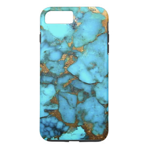 Coques Pour iPhone "Cas de téléphone de bleu de turquoise "