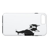 Coques Case-Mate iPhone Cas de téléphone de Boston Terrier (Dos (Horizontal))
