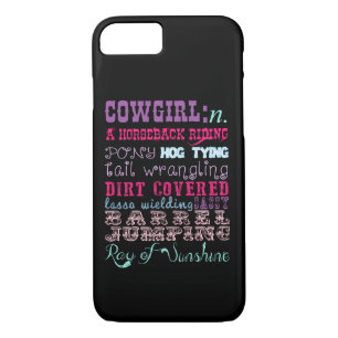 Coques Pour iPhone Cas de téléphone de cow-girl