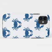 Coques Case-Mate iPhone Cas de téléphone de crabe bleu (Dos (Horizontal))