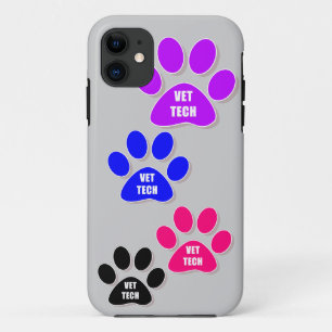 ETUI iPhone Case-Mate CAS DE TÉLÉPHONE DE PATTE DE TECH DE VÉTÉRINAI