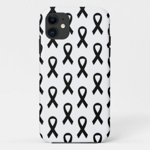 Coque Case-Mate Pour iPhone Cas de téléphone de ruban de noir de Cancer de