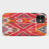Coques Case-Mate iPhone Cas de téléphone de tissu d'Ikat (Dos (Horizontal))