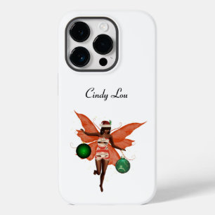 Coque Pour iPhone 14 Pro Cas de téléphone portable Fairy de Noël africain
