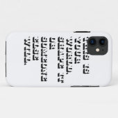 Coques Case-Mate iPhone Cas de typographie (Dos (Horizontal))