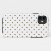 Coques Case-Mate iPhone Cas d'Iphone 5 de point de polka d'or (Dos (Horizontal))