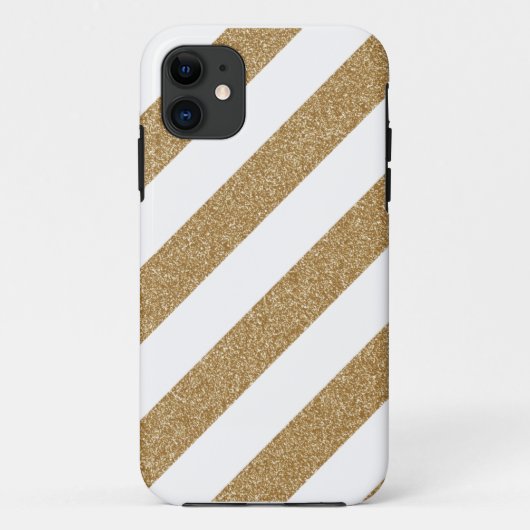 Coques Case-Mate iPhone Cas d'Iphone 5 de rayure d'or (Dos)