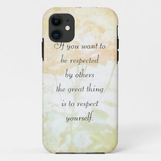 Case-Mate iPhone Case Cas d'Iphone 5 du respect vous-même (citation de