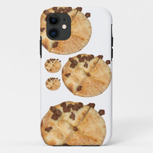 Coques Case-Mate iPhone cas d'iPhone aucun pizza avec du boeuf gauche (Dos)