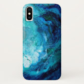 Coques Case-Mate iPhone Cas d'Iphone X, ressac bleu (Dos)
