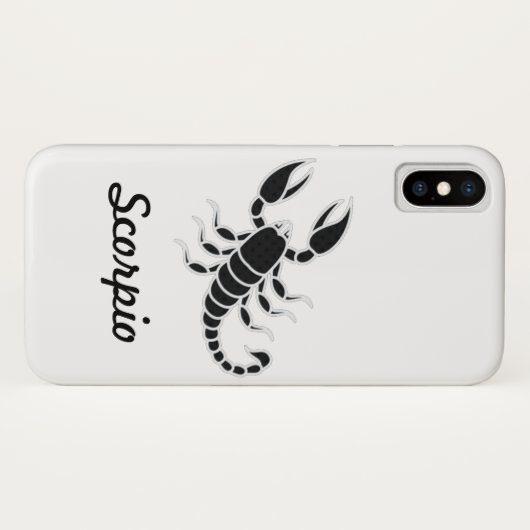 Coques Case-Mate iPhone Cas d'IphoneX de Scorpion (Dos (Horizontal))