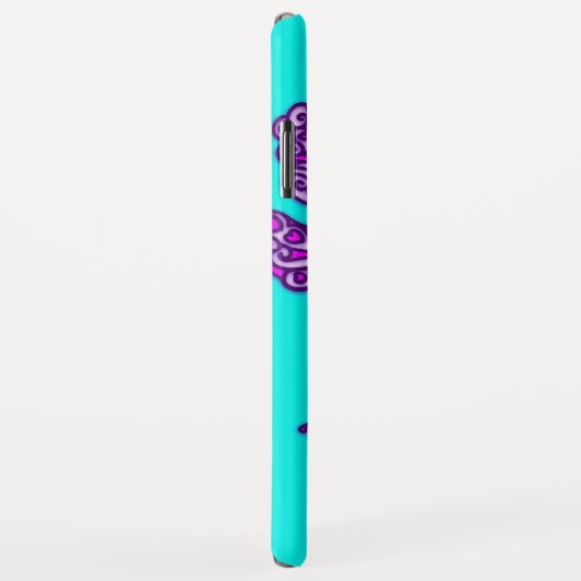 Coques Case-Mate iPhone Cas d'ipode violette d'aqua (Dos/Droite)