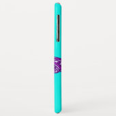 Coques Case-Mate iPhone Cas d'ipode violette d'aqua (Dos/Gauche)