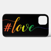 Coques Case-Mate iPhone Cas d'Otterbox d'AMOUR d'arc-en-ciel (Verso (horizontal))
