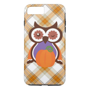 Coque iPhone 7 Plus Cas dur plus de l'iPhone 7 de hibou de chute