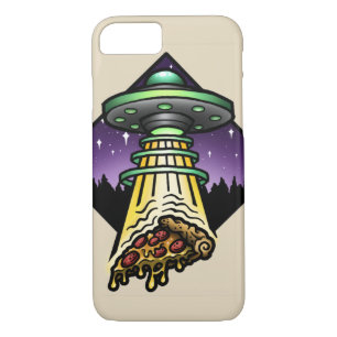 Case-Mate iPhone Case Cas étrange de téléphone d'UFO de pizza