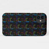 Coques Case-Mate iPhone Cas fait sur commande d'ASL d'éclat d'arc-en-ciel (Dos (Horizontal))