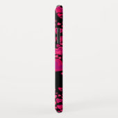 Coques Case-Mate iPhone Cas fait sur commande de roses indien et de noir (Dos/Droite)