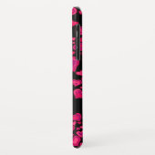 Coques Case-Mate iPhone Cas fait sur commande de roses indien et de noir (Dos/Gauche)