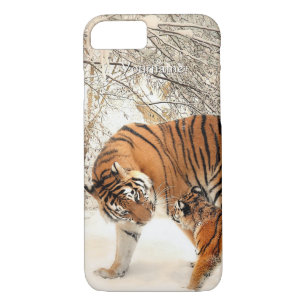 Coque Case-Mate Pour iPhone Cas faits sur commande de monogramme de tigres