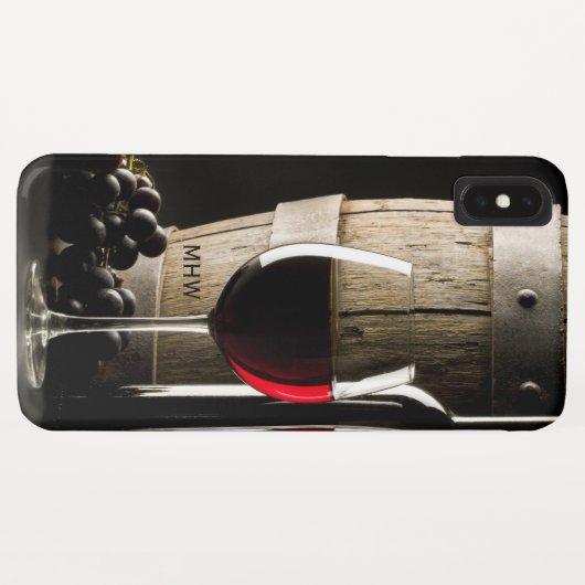 Coques Case-Mate iPhone Cas faits sur commande de téléphone du monogramme (Dos (Horizontal))