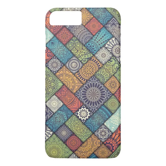 Coques Case-Mate iPhone Cas floral diagonal élégant de téléphone des (Dos)