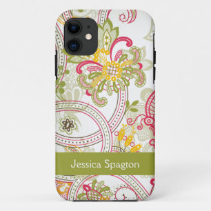 Coques Pour iPhone Cas floral vintage chic de l'iphone 5 de Paisley