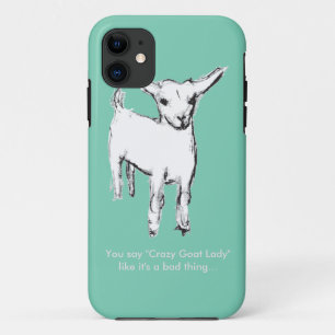 Coque Case-Mate Pour iPhone Cas fou de Madame Cute Goat Kid Phone de chèvre