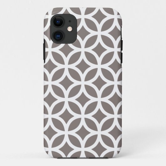 Coques Case-Mate iPhone Cas géométrique d'Iphone 5 de brun de bois de (Dos)