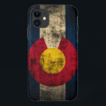 Coque Case-Mate Pour iPhone Cas grunge de l'iPhone 5 de drapeau du Colorado à<br><div class="desc">Cas universel grunge de l'iPhone 5 de Coque-Compagnon de drapeau du Colorado à peine là</div>