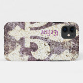 Coques Case-Mate iPhone Cas grunge de téléphone de fleur de lis (Dos (Horizontal))