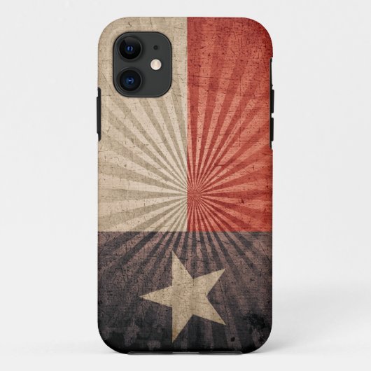 Coques Case-Mate iPhone Cas grunge frais de l'iPhone 5 de drapeau du Texas (Dos)