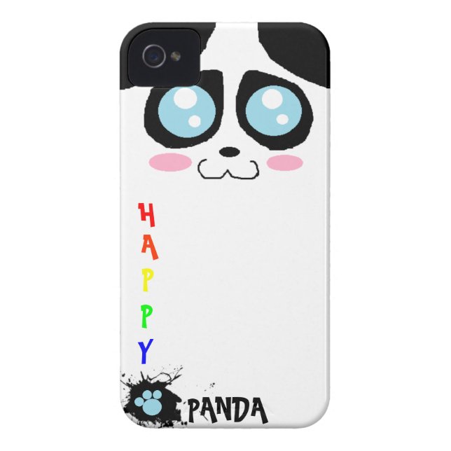Coques Case-Mate iPhone cas heureux de l'iphone 4 de panda (Dos)