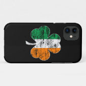 Coques Case-Mate iPhone Cas irlandais de l'iPhone 5 de shamrock de drapeau (Dos (Horizontal))