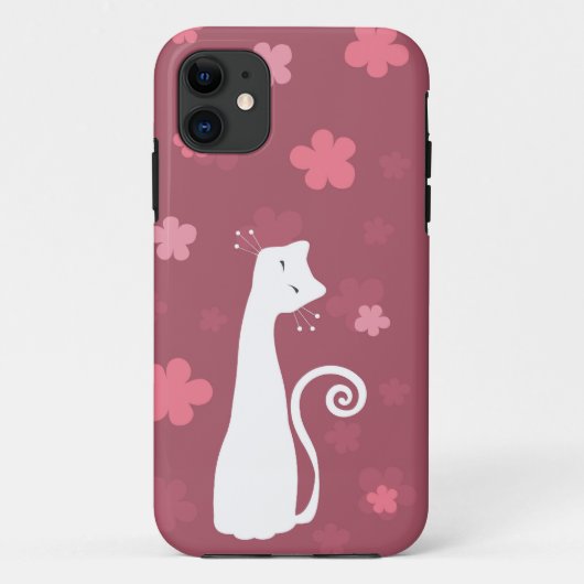 Coques Case-Mate iPhone Cas lunatique de l'iPhone 5 de chat (Dos)