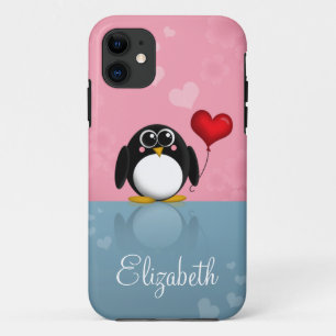 Coque iPhone 11 Cas mignon de l'iPhone 5 de ballon de coeur de