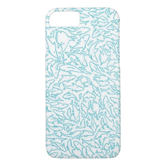 Coques Case-Mate iPhone Cas mignon de l'iPhone 7 de requin (Dos)