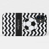Coques Case-Mate iPhone Cas moderne de l'iPhone 5 du football de zigzag de (Dos (Horizontal))