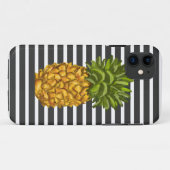 Coques Case-Mate iPhone Cas moderne de téléphone d'ananas de rayures (Dos (Horizontal))