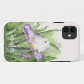 Coques Case-Mate iPhone Cas mou de l'iPhone 5 d'iris d'aquarelle (Dos (Horizontal))