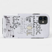 Coques Case-Mate iPhone cas musical lunatique de l'iphone 5 d'amant (Dos (Horizontal))