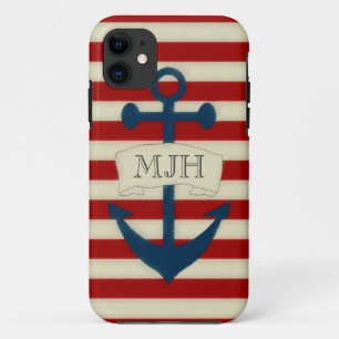 Coque iPhone 11 Cas nautique vintage de l'iPhone 5/5S de