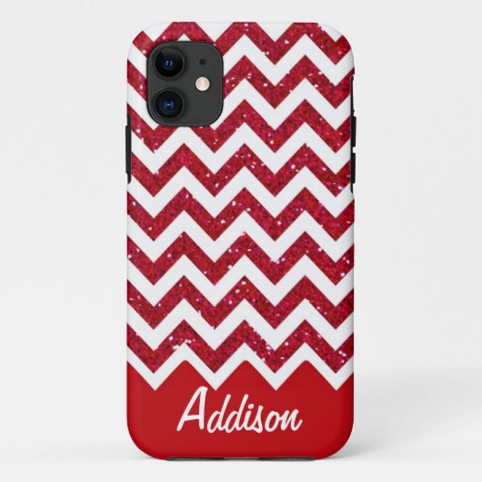 Coques Case-Mate iPhone Cas nommé de Chevron BLING de parties (Dos)