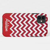 Coques Case-Mate iPhone Cas nommé de Chevron BLING de parties (Dos (Horizontal))