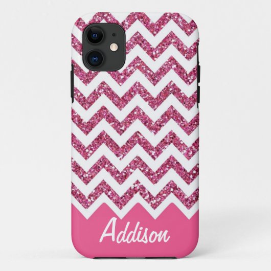 Coques Case-Mate iPhone Cas nommé de Chevron BLING de parties (Dos)