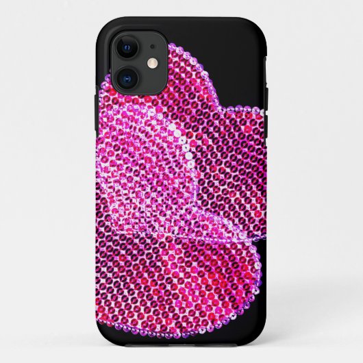 Coques Case-Mate iPhone Cas pailleté de l'iphone 5 de conception de coeurs (Dos)
