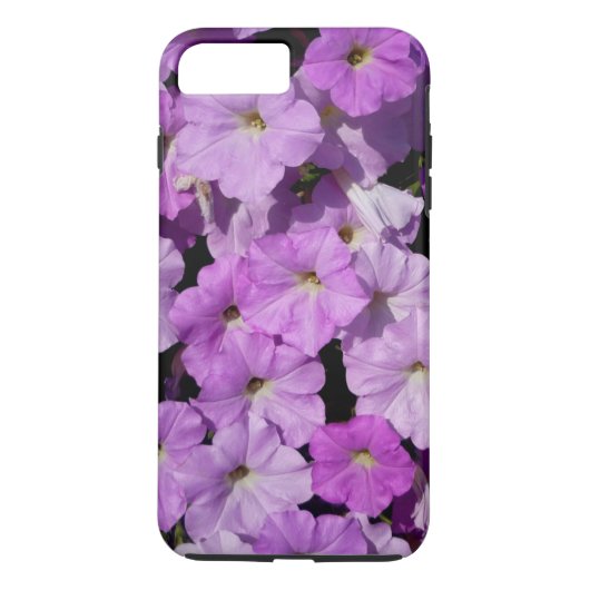 Coques Case-Mate iPhone Cas plus de l'iPhone 7 pourpres de pétunias dur (Dos)