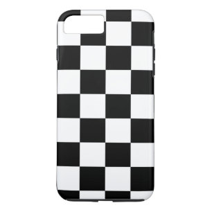 Coque Case-Mate Pour iPhone Cas plus de l'iPhone 8 Checkered noirs et blancs